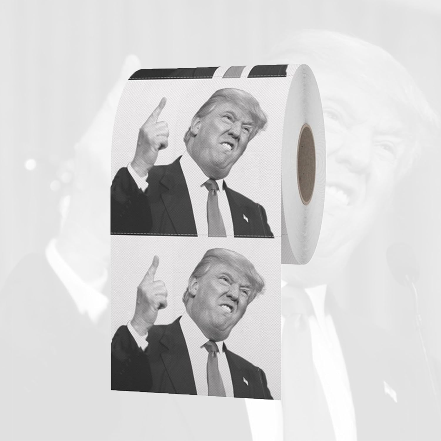 Donald Trump Toilet Paper - Novelty Loo Roll by Dump on Trump, White - Image 3