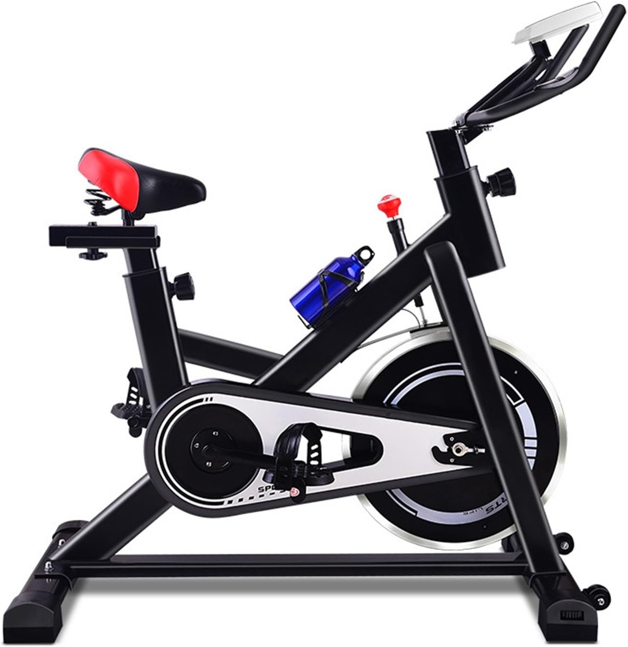 YHSport Indoor Cycling Exercise Bike，Quiet Silent Spin Bike Gym Studio Cycles Exercise Machines Adjustable Magnetic Resistance Black