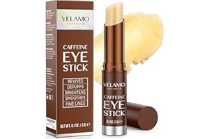 VELAMO ADVANCED Caffeine Eye Stick: Energizing & Hydrating Under Eye Balm for Dark Circles & Puffiness - Travel Essentials, P