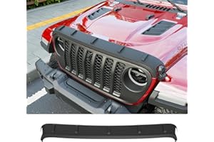 powoq Hood Protector Compatible with 2020-2025 Jeep Gladiator JT Hood Shield 2018-2025 Jeep Wrangler JL TPE Hood Deflector Re