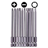 Rocaris 10pcs 1/4 Inch Hex Shank Long Magnetic