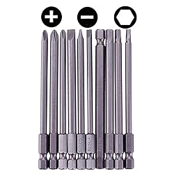 Rocaris 10pcs 1/4 Inch Hex Shank Long Magnetic