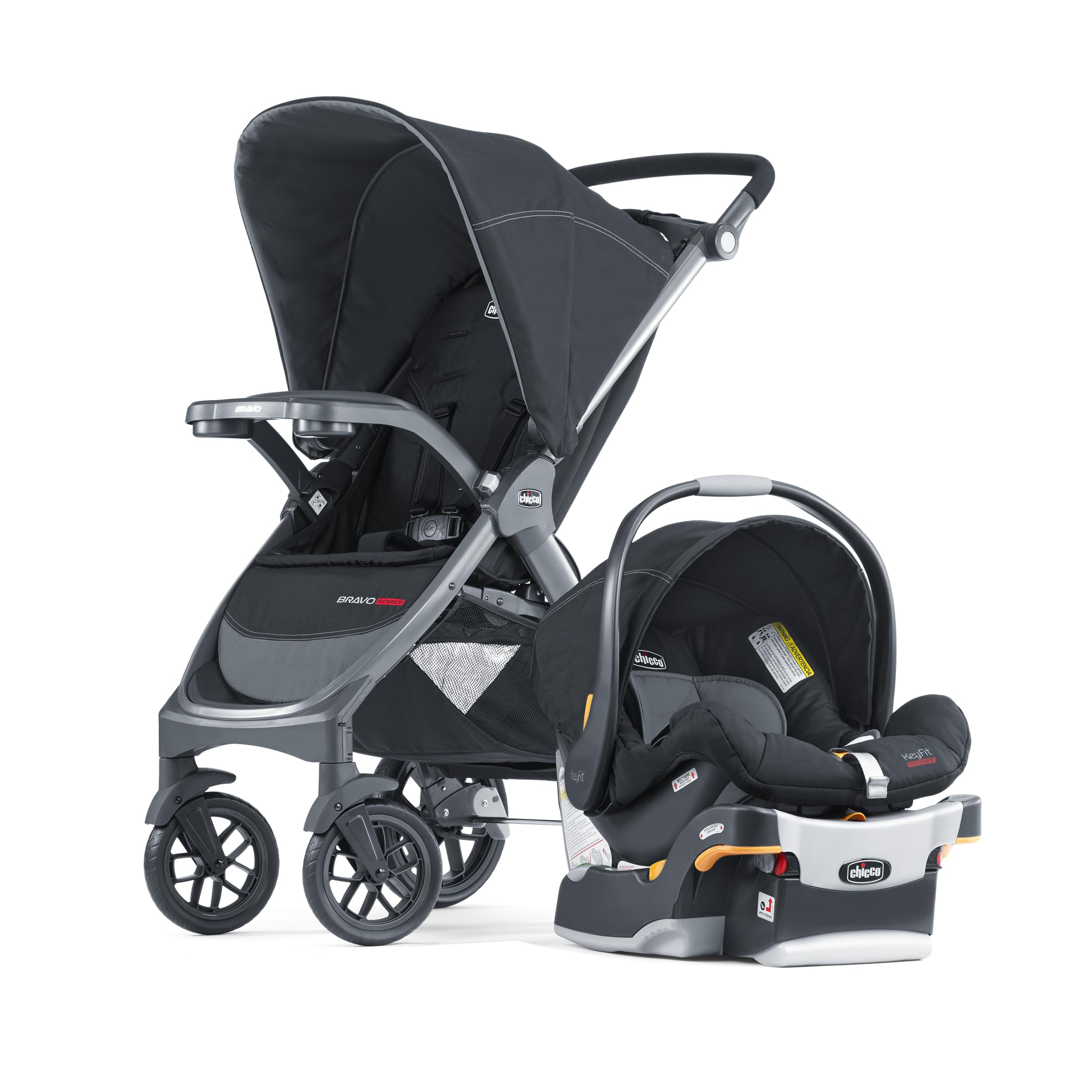 Photo 1 of Chicco Bravo Sport Trio Travel System - Iron | Black