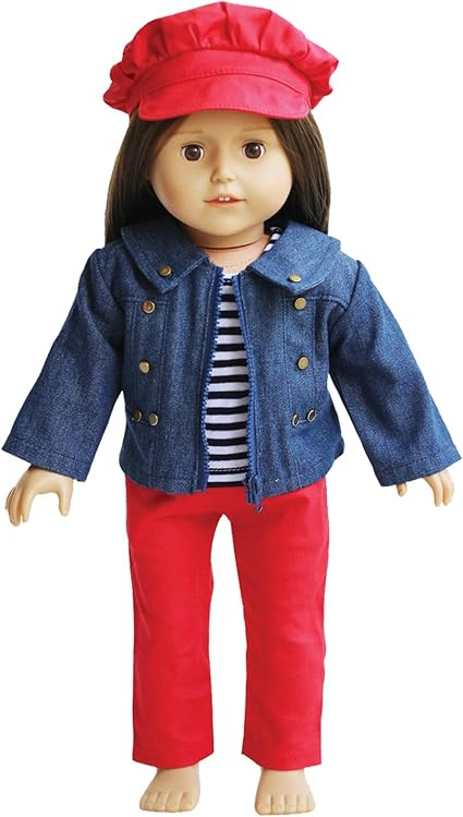 red denim jacket outfit