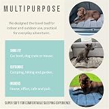 A WOOF LIFE Puppy & Small Travel Dog Bed Outdoor Indoor Roll Up Mat view 2