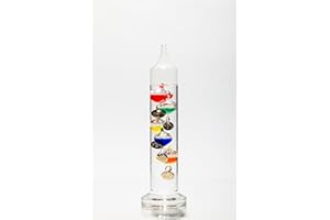 Glassic Gifts® Galileo Thermometer (7" Tall)