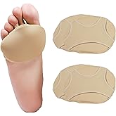 2 Pairs Extra Thick and Large Metatarsal Pads, Morton's Neuroma, Arthritis and Sesamoid Pain Relief for Women/Men, Non Slip Ball of Foot Sleeves with Gel for Metatarsalgia, Large W/8-12,M/7.5-10