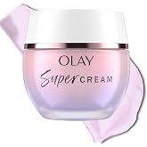 Olay Super Cream without SPF, Lightweight Face Moisturizer, 5-in-1 Skin Care Benefits - Hydrating, Brightening, Firming, Smoothing, and Evens - Niacinamide, Vitamin C, Collagen Peptide, 1.7 oz