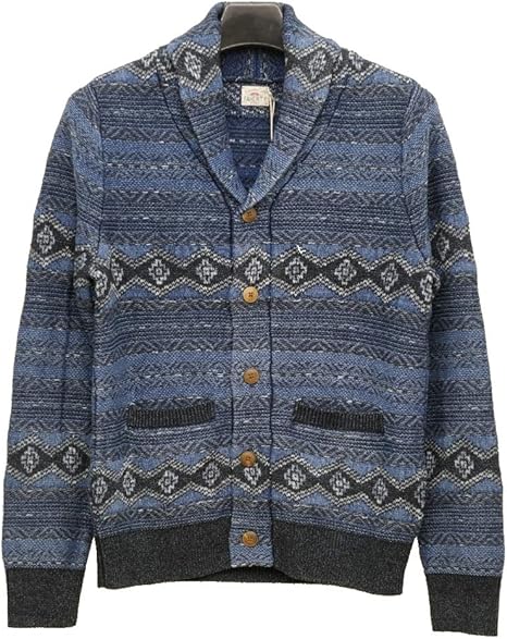 Amazon Faherty Brand ファリティ ブランド インディゴ ショア カーディガン メンズ Indigo Shore Cardigan Mixed Indigo 並行輸入品 S 並行輸入品 カーディガン 通販