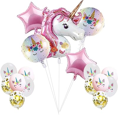 Buy Palemee Merah Jambu Unicorn Parti Hari Jadi Bekalan Untuk Gadis Gadis Wanita Hiasan Parti Hari Jadi Belon Lateks Emas Konfetti Merah Jambu Putih Untuk Tema Unicorn 43belon Unicorn Merah Jambu Pancuran Mandian