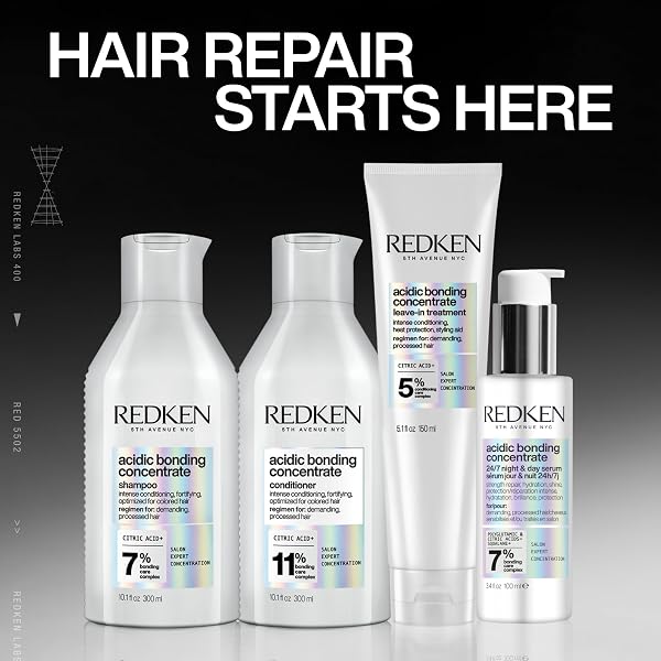 REDKEN BONDING CONDITIONER FOR DAMAGED HAIR REPAIR | ACIDIC BONDING CONCENTRATE | FOR ALL HAIR TYPES | 1 FL. OZ.
