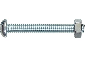 The Hillman Group 7713 Round Head Combo Machine Screw with Nut, 10-32-Inch x 1 1/2-Inch, 8-Pack, 1.5 inches, No Color, 3 Count