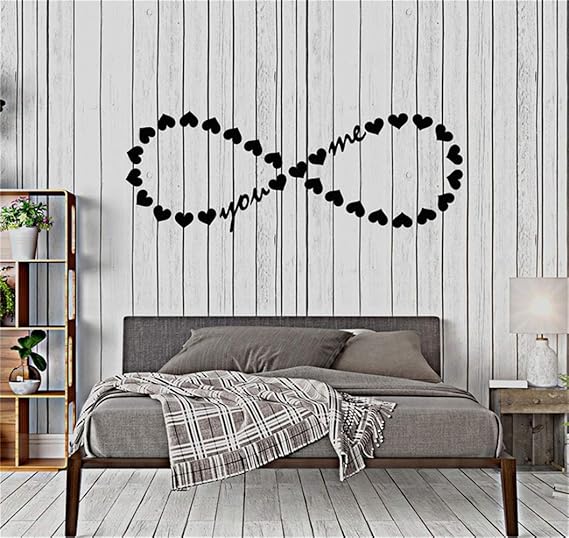 Wandaufkleber Schlafzimmer Unendlichkeits-Liebes-Sie und ich Romance