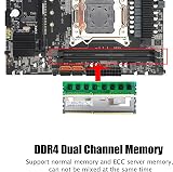 PUSOKEI LGA 2011-3 Motherboard DDR4 Dual Channel M.2 NVMe SATA NGFF Gigabit NIC view 4