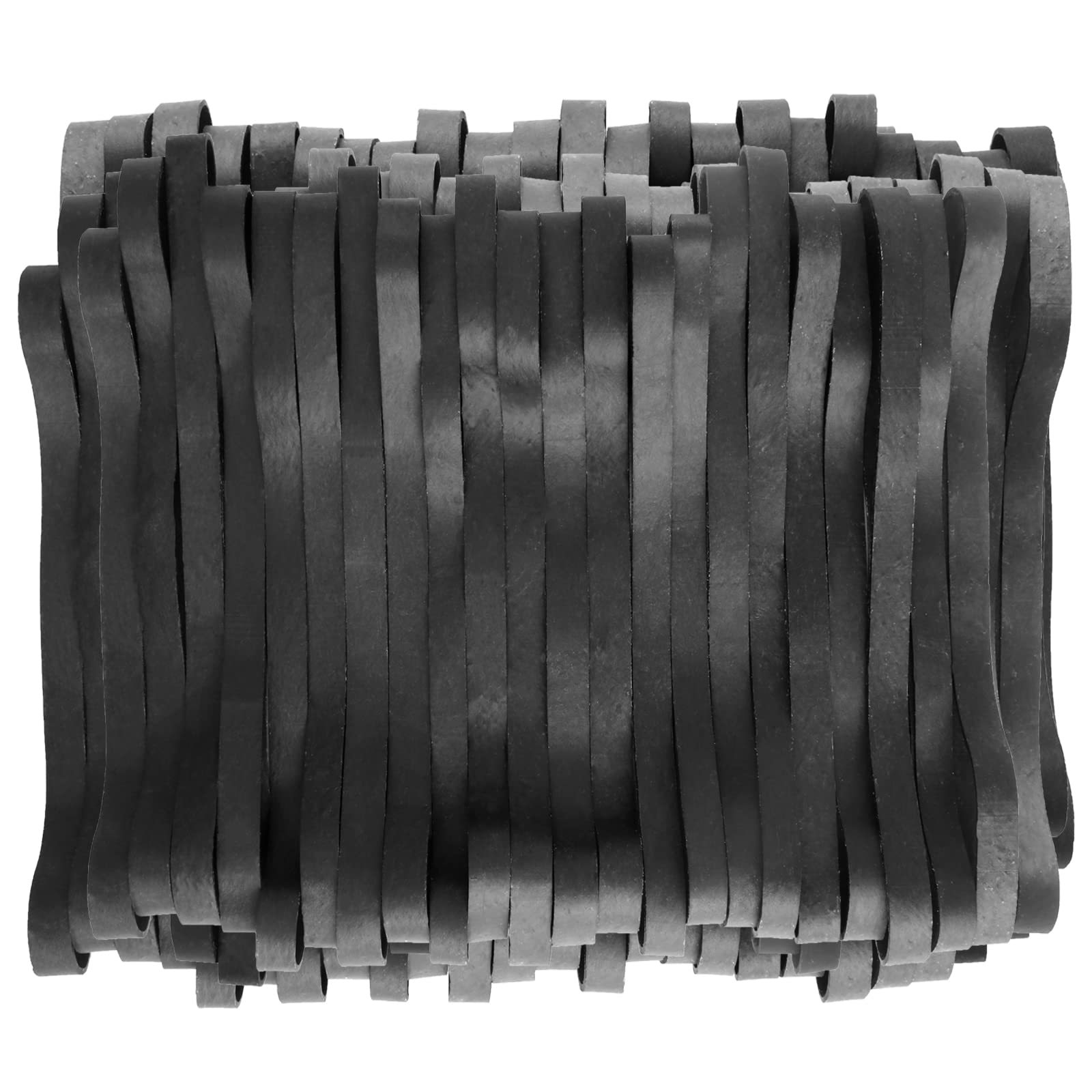 Elastic Bands 50 Pcs Rubber Bands 19 * 1cm Heavy Duty Elastic Rubber Bands Large Black Wide Rubber Bands Thick Wide Trash Can Bands Strong Wide Wrapping Bands for Office School Home Industrial