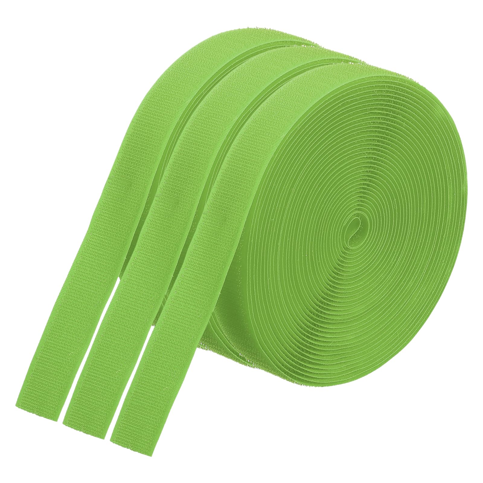 PATIKIL 26.25 Feet Carpet Marker Strips, 3 Rolls Nylon Carpet Strips Spots Hook Tape for Classroom Floor Decoration Teacher Education Social Distance, Green