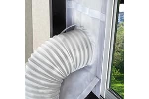 Loviga Portable AC Window Seal Kit Vent Kit, 100% Sealing Waterproof Universal Window Seal for Portable Air Conditioner, No Need for Drilling-25x102~162cm