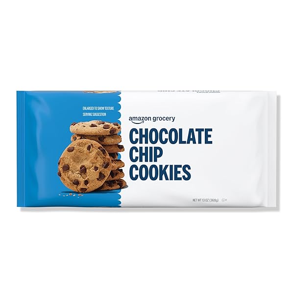 AMAZON GROCERY, CHOCOLATE CHIP COOKIES, 13 OZ (PREVIOUSLY HAPPY BELLY, PACKAGING MAY VARY)