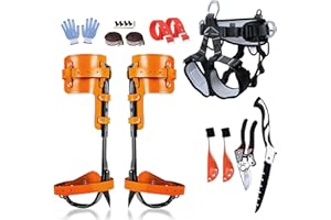 Gdsinstna Tree Climbing Spikes,Tree Climbing Gear,Tree Climbing Kit Suitable for Climbing Trees, Picking Fruits,etc