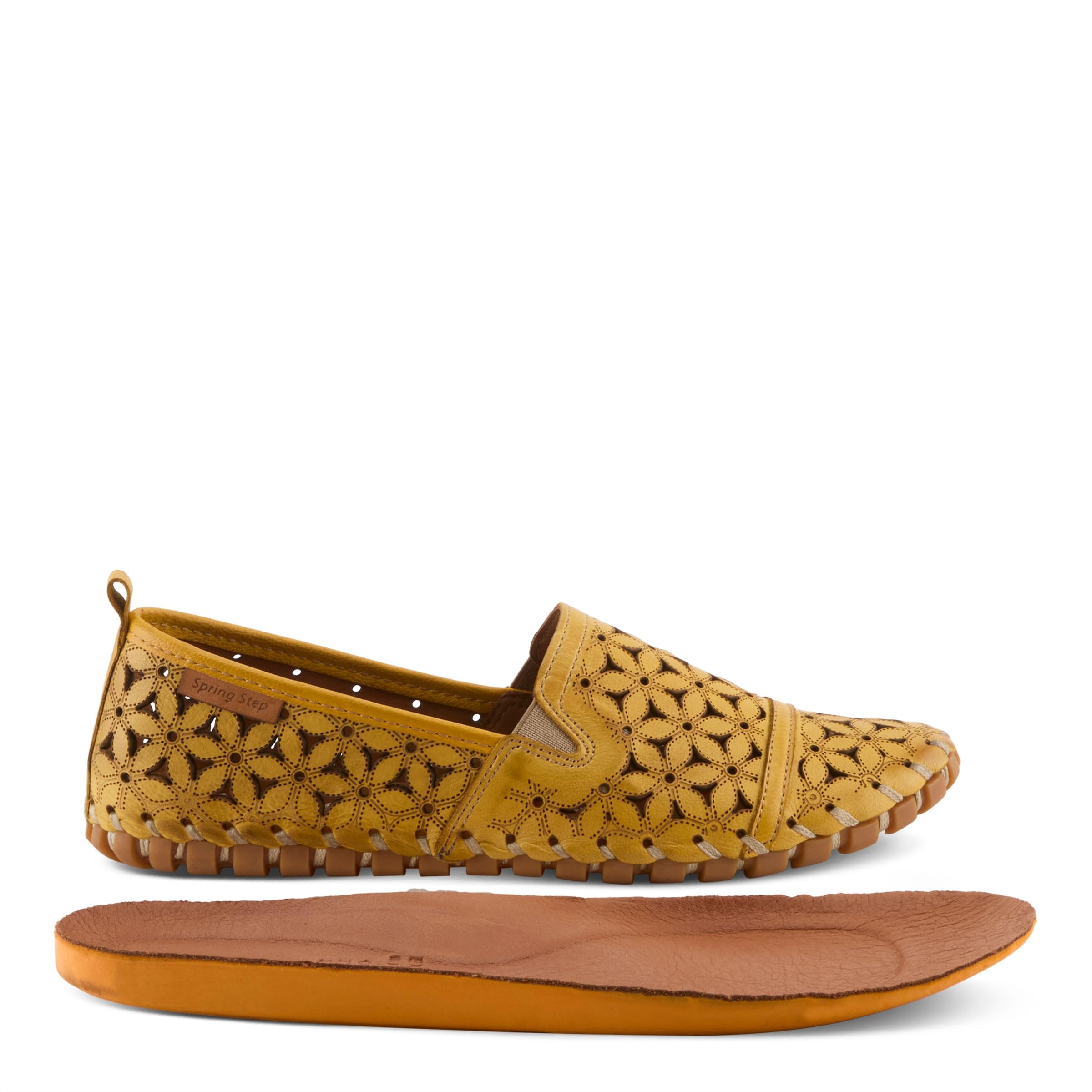 Spring Step Womens Flowerflow Yellow EU 39 (US Women’s 8.5) Medium