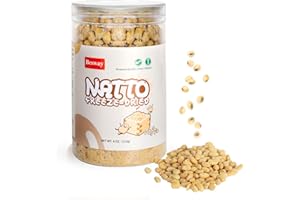 Besway Traditional Chinese Freeze Dried Natto 4oz Rehydrate to Sticky & Stringym, Probiotic Rich Natural Fermented Soybeans, Vitamin K2, Plant Protein Product of China
