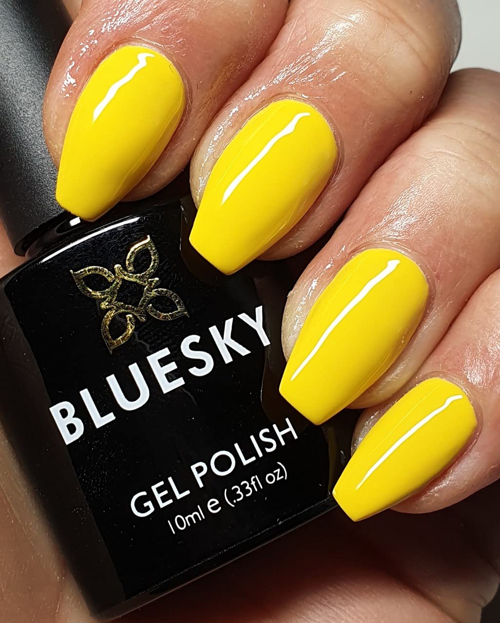 Bluesky Gel Nail Polish, Spring 2021 Collection, Dance Forever Ss2106, 10 ml, Yellow (Requires Curing Under LED or UV Lamp)