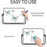 Yibaijia Dry Erase Whiteboard A4 Double Sided with Pens Eraser Magnets Bracket view 4