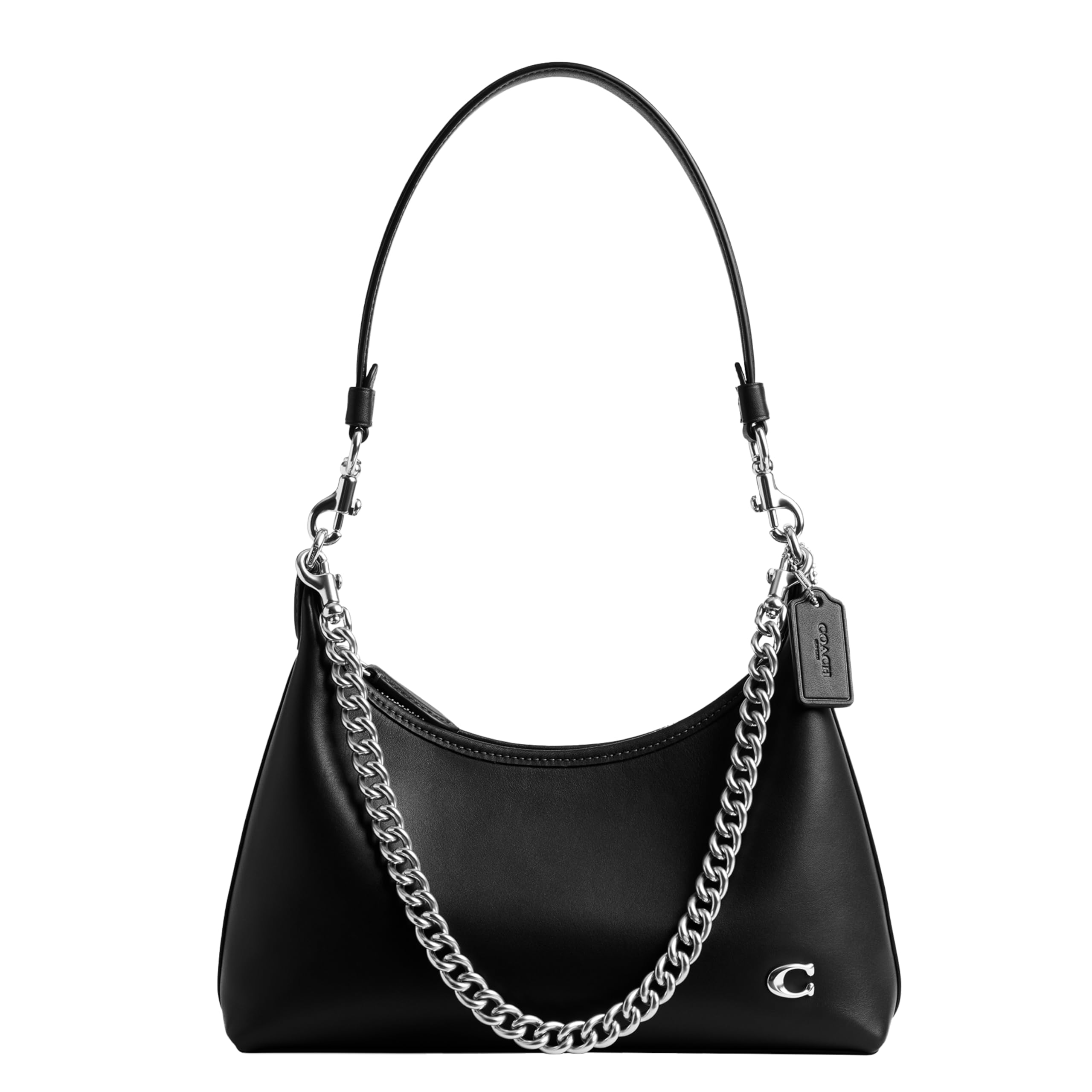 Photo 1 of COACH Women's Glovetanned Leather Juliet Shoulder Bag, Black, One Size