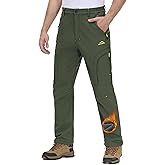 MAGCOMSEN Snow Pants for Men Water Resistant Fleece Lined 5 Zipper Pockets Winter Snowboard Hiking Insulated Ski Pants