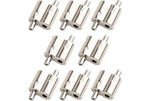 Vigtayue 8PCs Wire Rope Clamp for 1/16-1/13 Inch Dia Stainless Steel Wire Cable Clip, Heavy Duty Wire Rope Cable Clamp Adjust