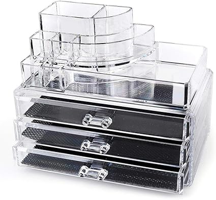 Home It Clear Acrylic Makeup Organizer Cosmetic Organizer And