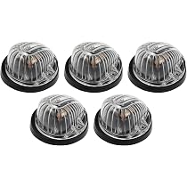 X AUTOHAUX 5pcs Top Cab Marker Light Roof Running Seychelles