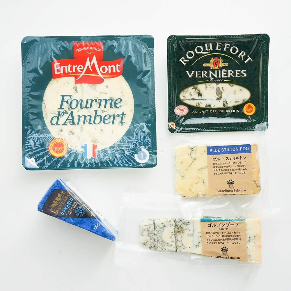ブルーチーズ 詰め合わせ 食べ比べ 5種類セット ゴルゴンゾーラ ロックフォール スティルトン 世界三大 Cheese フィアーノ ナチュラルチーズ 通販 Amazon ブルーチーズ 詰め合わせ 食べ比べ 5種類セット ゴルゴンゾーラ ロックフォール スティルトン 世界三大 Cheese フィアーノ ナチュラルチーズ 通販 Amazon