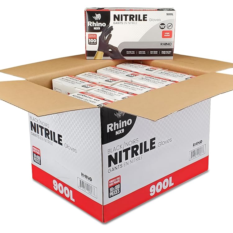UYKKE 6mil Nitrile Gloves Ultra Strong Cleaning Gloves, Powder & Latex