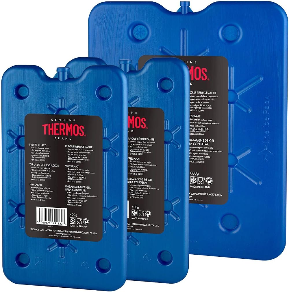 Thermos Freeze Boards 1 x 800 g 2 x 400 g Pack of 3 Blue