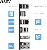 MSI PRO B760-P WIFI DDR4 ATX Motherboard LGA 1700 Intel 14th 13th 12th Gen view 6