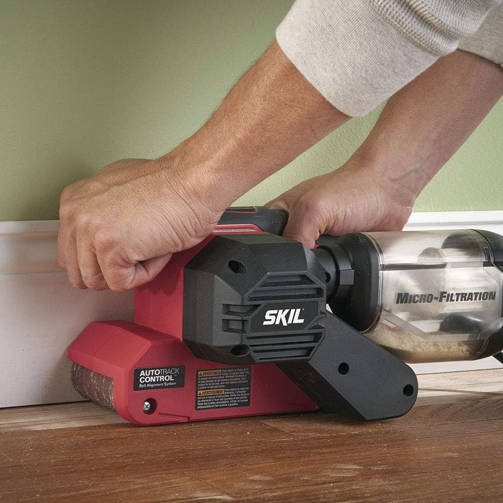 SKIL 7510-01 Sandcat 6 Amp 3-Inch x 18-Inch Belt Sander with Pressure Control - Power Combination Disc And Belt Sanders - 