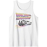 Back to The Future Delorean Flames Tank Top