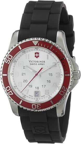 Victorinox 241484 - Reloj para Mujeres, Correa de Goma Color Negro