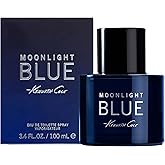 Kenneth Cole Moonlight Blue for Him Eau de Toilette Cologne for Men, Notes of Bergamot, Nutmeg and Patchouli, Long-Lasting Scent, 3.4 Fl Oz