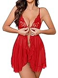 Foxiny Sexy Open Front V Neck Ruffle Sheer Mesh