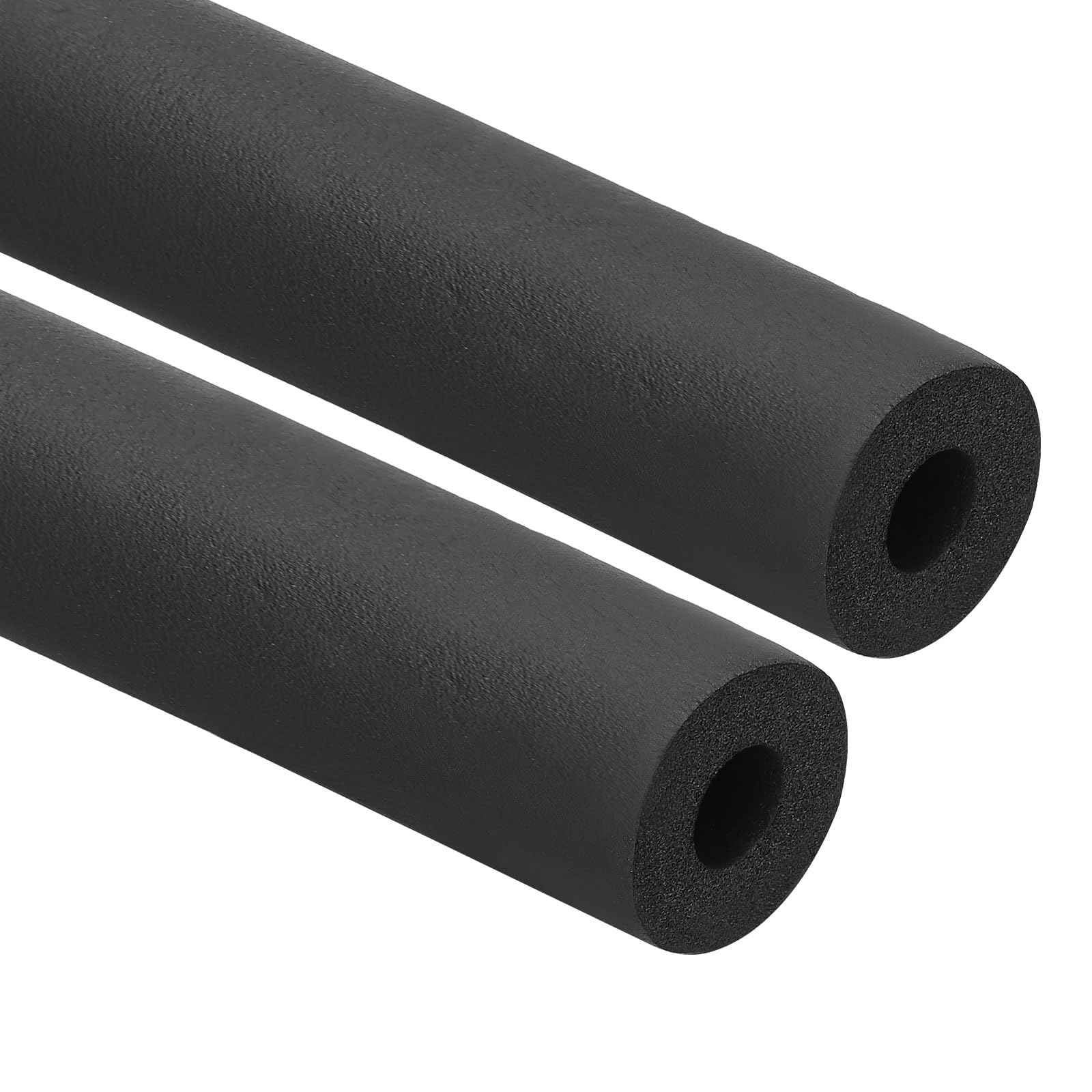 PATIKIL 1"(25mm) ID x 6.6Ft Pipe Insulation Foam Tube, 2Pcs Pipe Cover Wrap Roll Bar Padding Tubing for Handle Grip HVAC Outdoor Air Conditioner Units