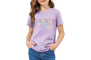 Magical Girls Shirts Magic Princess Tshirts Clothes Cute Short-Sleeve Tees Casual Vacation Soft Tops for Toddlers Kids