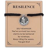 MAOFAED Wrestling Charm Bracelet for Her/Him, Encouragement Gift, Wrestler Bracelet, Motivational Gifts (resilenceWrestlerBr)