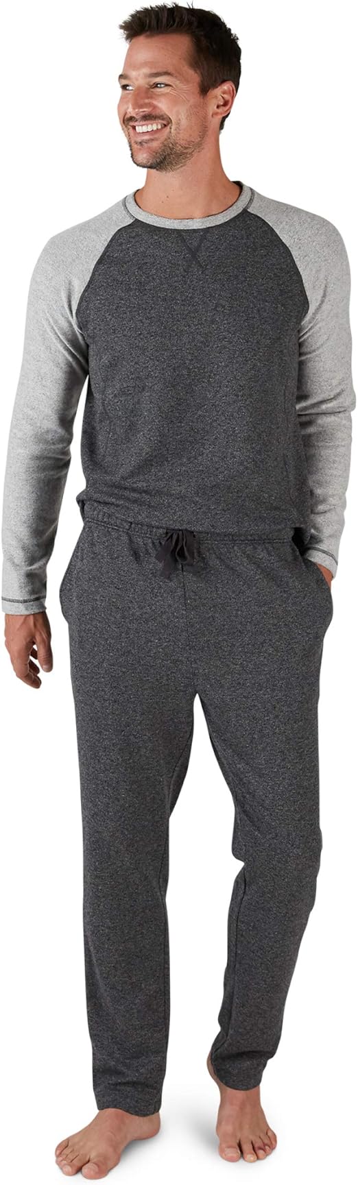 Buy Eddie Bauer Men's Pajama Set, Comfortable Raglan Shirt and Pants