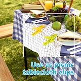 Vicloon Beach Towel Clips 6 PCS Large Plastic Clothes Pegs 4 Color view 5