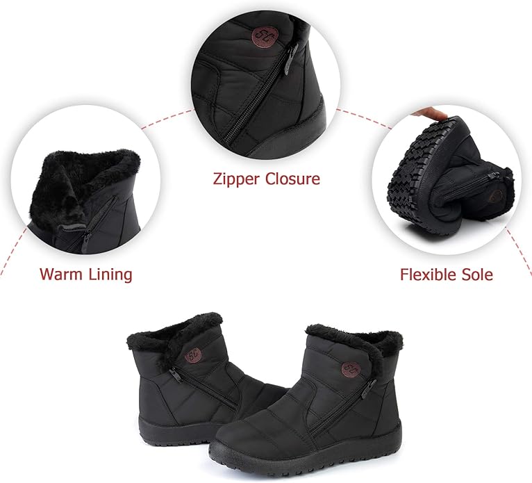 Solacozy Waterproof Booties Outdoor Sneakers
