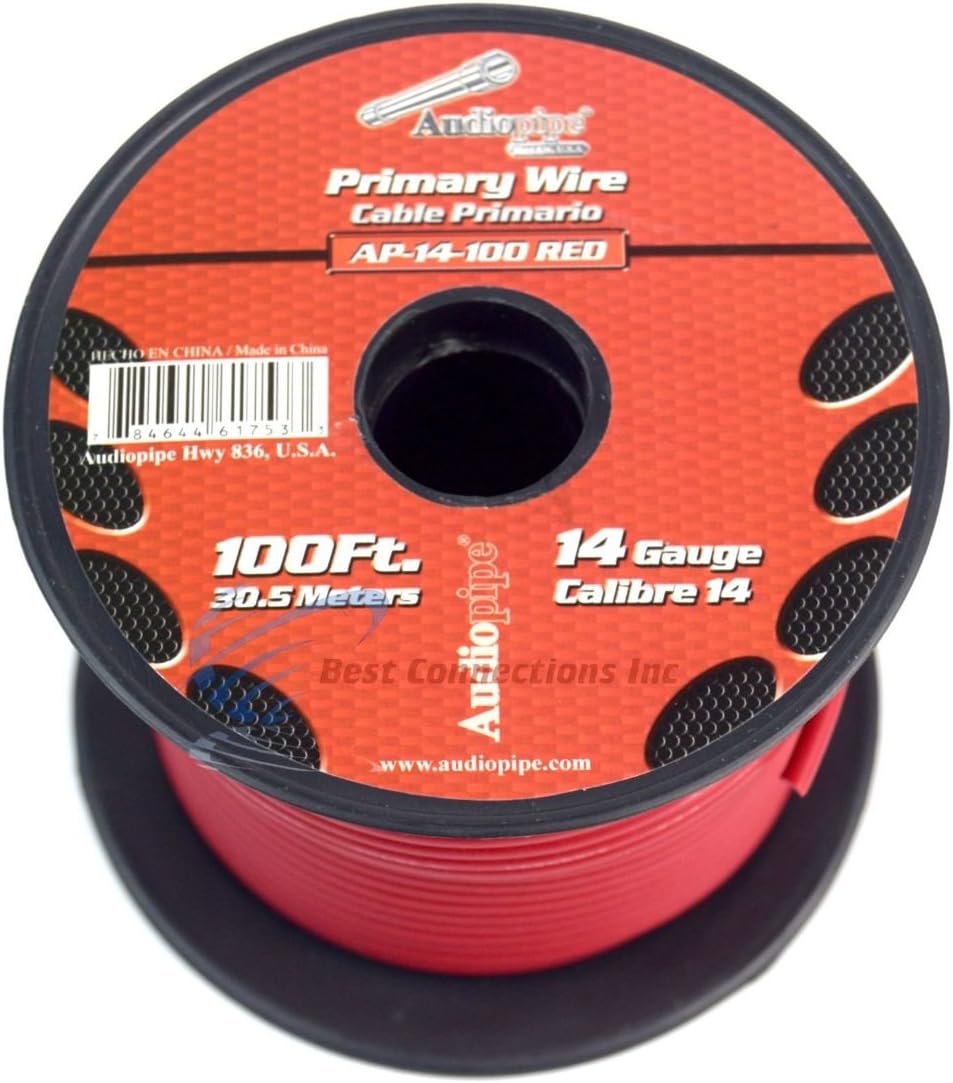 14 Gauge 11 Rolls 100 Feet Primary Power Ground Wire All Purpose Remote Cable: Everything Else