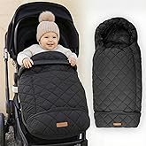 Warm and Cozy Winter Stroller Cover for Baby - Waterproof Bunting Bag with Soft Fleece Lining and Universal Fit for Strollers - Protective Footmuff Blanket for Ultimate Comfort in Wind, Rain & Snow