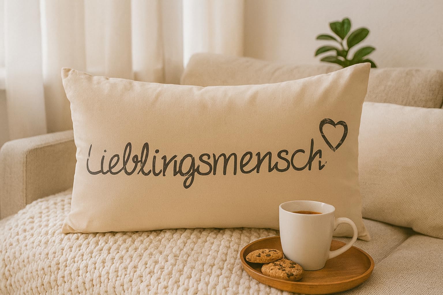 Kamaca, Lieblingsmensch Cushion 30 x 50 cm